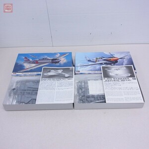 未組立 ハセガワ 1/48 P-40N ウォーホーク ナチュラルメタル/三菱 A6M2b 零式艦上戦闘機二一型 ラバウル計2機セット HASEGAWA【20