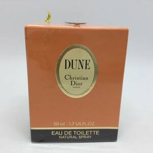 D52♪【未開封】箱付 Christian Dior クリスチャンディオール DUNE デューン オードトワレ EDT 香水 50ml 総重量約208g 現状品 ♪