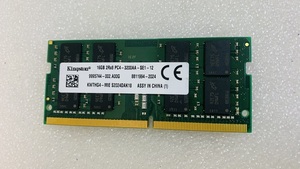 KINGSTON 2RX8 PC4-3200 16GB DDR4 ノート用メモリ 260ピン ECC無し DDR4 PC4-25600 16GB DDR4 LAPTOP RAM