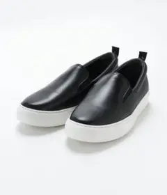 junhashimoto/COMBI LETHER SLIP-ON