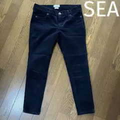 SEA シー コーデュロイパンツ 0 黒