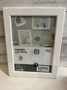 傷あり イケア IKEA FISKBO フィスクボーフレーム 22509 ホワイト アートフレーム フォトフレーム