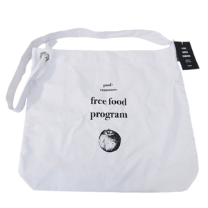 美品 POET MEETS DUBWISE ポエトミーツダブワイズ ショルダーバッグ FFPSB-0379 Free Food Program Shoulder Bag ホワイト 白 61001010