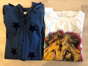 H&M　キッズ　パーカ　長袖Ｔシャツ　2点セット　130サイズ