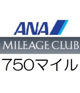 【即決 匿名】全日空ANA750マイル　希望の口座へ加算