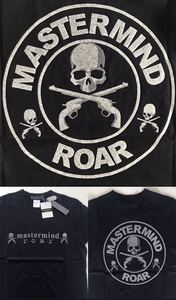 ★送料込★希少★未使用★ mastermind JAPAN roar グラスビーズ カレッジ ロゴ スカル マスターマインド ロアー ブラック 未開封 ピストル