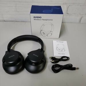 608y1604★ワイヤレス ヘッドホン KVIDIO Bluetooth 5.3 65時間再生 ヘッドホン 40mm HD ドライバーユニット