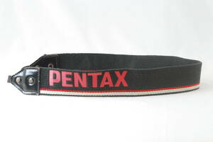 ☆Pentax ペンタックス カメラ ストラップ 黒色(ブラック)×赤色(レッド)×白色(ホワイト) ショルダー ネック フィルム Camera Strap☆