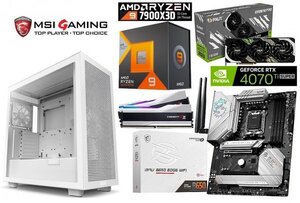 ■★ AMD Ryzen9 7900X3D/RTX4070Ti SUPER/水冷/B650/DDR5 32GB/M.2SSD 1TB/850W/Win11 Pro/Office2021 7800X3D上位CPU