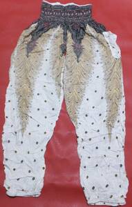 タイで購入 男女兼用 タイパンツ ポケット付 フリーサイズ アジアン エスニック ヨガ ダンス ピラティス ルームウェア 送料230円