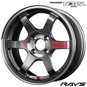 送料無料 レイズ VOLK RACING TE37 SONIC SL 6.5J-15 +35 4H-100 (15インチ) 4H100 6.5J+35【1本単品 新品】