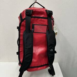 ⑰【汚れあり】THE NORTH FACE ノースフェイス ボストンバッグ RED レッド PVC 無地 NM82172 BCダッフルS BC Duffel S