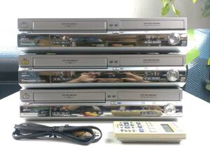 7109-01★Panasonic パナソニック DIGA ディーガ VHSビデオ一体型DVDレコーダー DMR-ES30V 2005年製 3台おまとめ 通電のみ確認済★