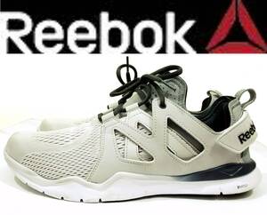 送料920円~(即決は送料無料)Reebokスニーカー27.5cmグレーM49833トレーニング フィットネス メッシュ メンズ シューズZRATEDリーボック