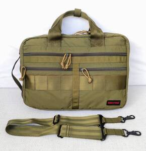 ★極美品★ BRIEFING ブリーフィング A4 3WAY LINER MW OLIVE ビジネスバッグ リュックサック ショルダーバッグ