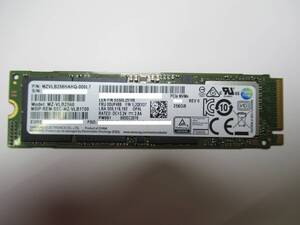 ★☆1円 ～スタート☆SAMSUNG SSD M.2 2280 NVMe 256GB MZ-VLB2560 使用時間:11739H☆★