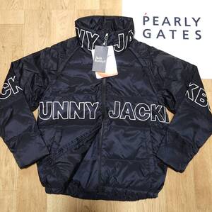 正規品　新品　PEARLY GATES　パーリーゲイツ　ジャックバニー　2WAYマジックダウンジャケット　ベストにも　高機能　ブラック　size4