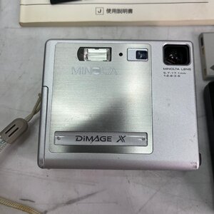 ＝M＝ 【現状品・ジャンク扱い】 MINOLTA DiMAGE X コンパクトデジタルカメラ 充電器 バッテリー メモリカード付属 ＝B-250124