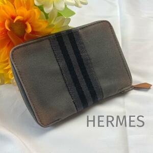 HERMES フールトゥ パースPM 財布 ラウンドファスナー 折り財布