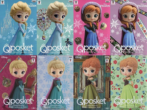 ZZ 全8種【アナと雪の女王】FROZEN アナ エルサ Q posket Qposket フィギュア Coronation Style ノーマル&レアカラー Elsa Anna 未開封 PW