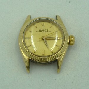 ロレックス（ROLEX）オイスター パーペチュアル 6619 791***番台 K14金無垢時計　ベルトなし本体のみ（中古）