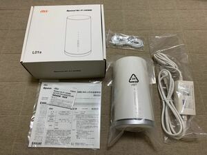 中古美品 au Speed Wi-Fi HOME L01s ホワイト HWS32SWA 付属品完備 一括購入 判定◯ SIMフリー