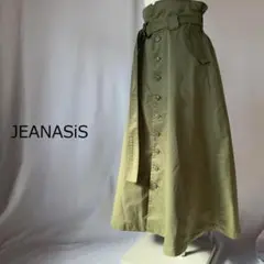 JEANASiS トレンチスカート　ロング　オリーブグリーン