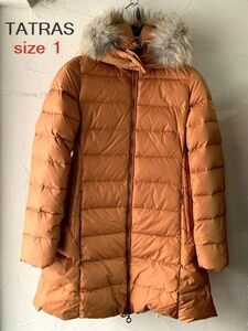 【最大値下げ】TATRAS タトラス SARMA-ORANGE　ダウンコート Aラインダウンコート LTAT21A4794-D サイズ1 参考価格116,600