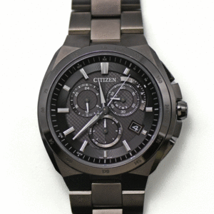 CITIZEN シチズン ATTESA アテッサ エコドライブ クロノグラフ ソーラー電波 AT3014-54E チタン製 メンズ 紳士用 男性用 腕時計 中古