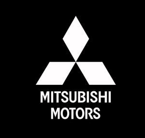 MITSUBISHI MOTORS （三菱）OLDロゴ　切文字ステッカー　10cm　1枚