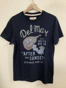 HOLLISTER ホリスター　プリントTシャツ　半袖Tシャツ　ネイビー　カジュアル　セレクト　メンズ　古着