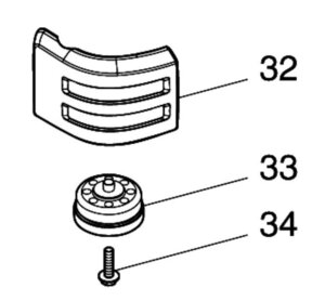 マキタ makita エアコンプレッサ（黒）AC500XLHB 用 タンクガードＡ フットラバー ＋穴付六角アプセットＭ５Ｘ２０ ３点セット 部品 修理