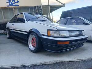 実働 TOYOTA ae86 カローラレビン 5mt 4ag エキマニ 社外マフラー