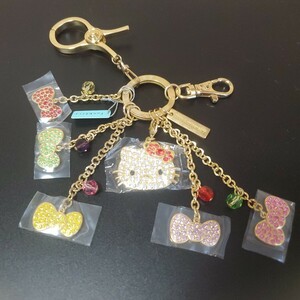 HELLOKITTY　キーリング　グローブホルダー付　funberry jewelberry 未使用　タグ付　ハローキティ　SANRIO　ラインストーン　 チャーム