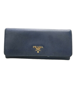 【1円スタート】 プラダ 二つ折り長財布 サフィアーノカーフ レディース PRADA