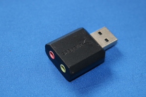 動作品 SABRENT USB オーディオ変換アダプタ WindowsとMac対応、プラグ＆プレイ、ドライバ不要 (AU-MMSA)