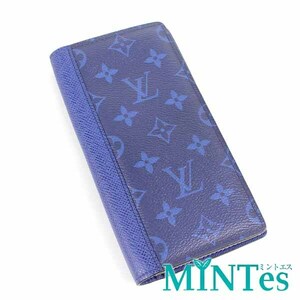 Louis Vuitton ルイヴィトン M30297 ポルトフォイユ ブラザ 二つ折り長財布 タイガラマ コバルト タイガレザー×モノグラムキャンバス 