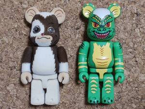 BE@RBRICK ベアブリック　GIZMO フロッキー ver. & STRIPE 2PACK　100％　フロッキー仕様　GREMLINS　グレムリン　箱無し