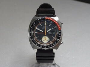 C-31 SEIKO 5SPORTS Speed Timer 6139-6032 セイコー 5スポーツ スピードタイマー クロノグラフ 純正ラバーベルト 自動巻き 腕時計