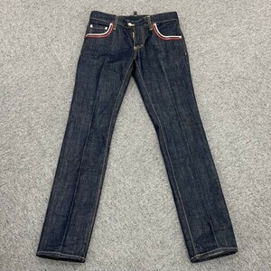 T040-Z14-468 DSQUARED2 ディースクエアード デニム ジーンズ ストレートパンツ 44サイズ イタリア製 ズボン パンツ ボトムス