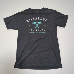 ☆BILLABONG　ビラボン　 半袖Tシャツ　グレー　メンズ　Sサイズ　サーフィン　サーファー　サーフ　スケボー　ラスベガス　1973 スノボー