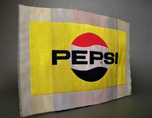 当時物 60`s ★★ペプシコーラ PEPSI ユニホーム刺繍 !! エンブレム 販促 広告 看板 生沢徹 旧車 名車 ポルシエ★★未使用 デッドストック