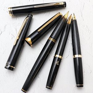 (ペン先18K /21K) プラチナ PLATINUM モンブラン MONTBLANC セーラー SAILOR 3点 万年筆 ※筆記未確認◆おたからや【G-B50857】同梱-2