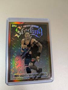 表面難あり 1996-97 NBA TOPPS FINEST REFRACTOR ALONZO MOURNING アロンゾ モーニング マイアミ ヒート リフラクター