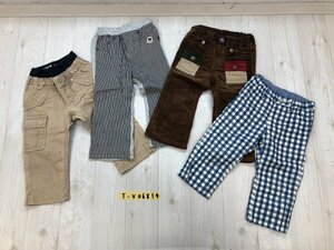 新品・美品！DOUBLE.B MIKIHOUSE ミキハウス キッズ 男の子 パンツ 90サイズ 4枚セット まとめ売り 茶青など