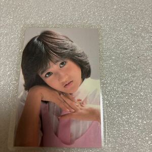 □岡田有希子 ラミネートカード 当時物⑤