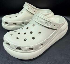 クロックス crocs サンダル ベージュ CLASSIC CRUSH CLOG 207521 厚底