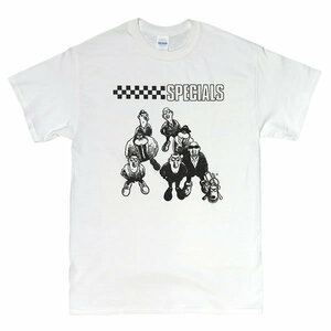 [Mサイズ]The Specials（スペシャルズ）カトゥーンデザインTシャツ #1 ホワイト