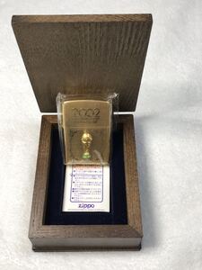 ZIPPO ジッポ ジッポー オイルライター 限定品 ブラジルワールドカップ　Brazil world cup 未使用品　2002個限定 金色　ゴールド　木箱入り