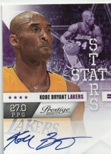 【Kobe Bryant】 2010-2011 Panini Prestige Stat Stars Signature auto /25 25枚限定 直書き 激レア!